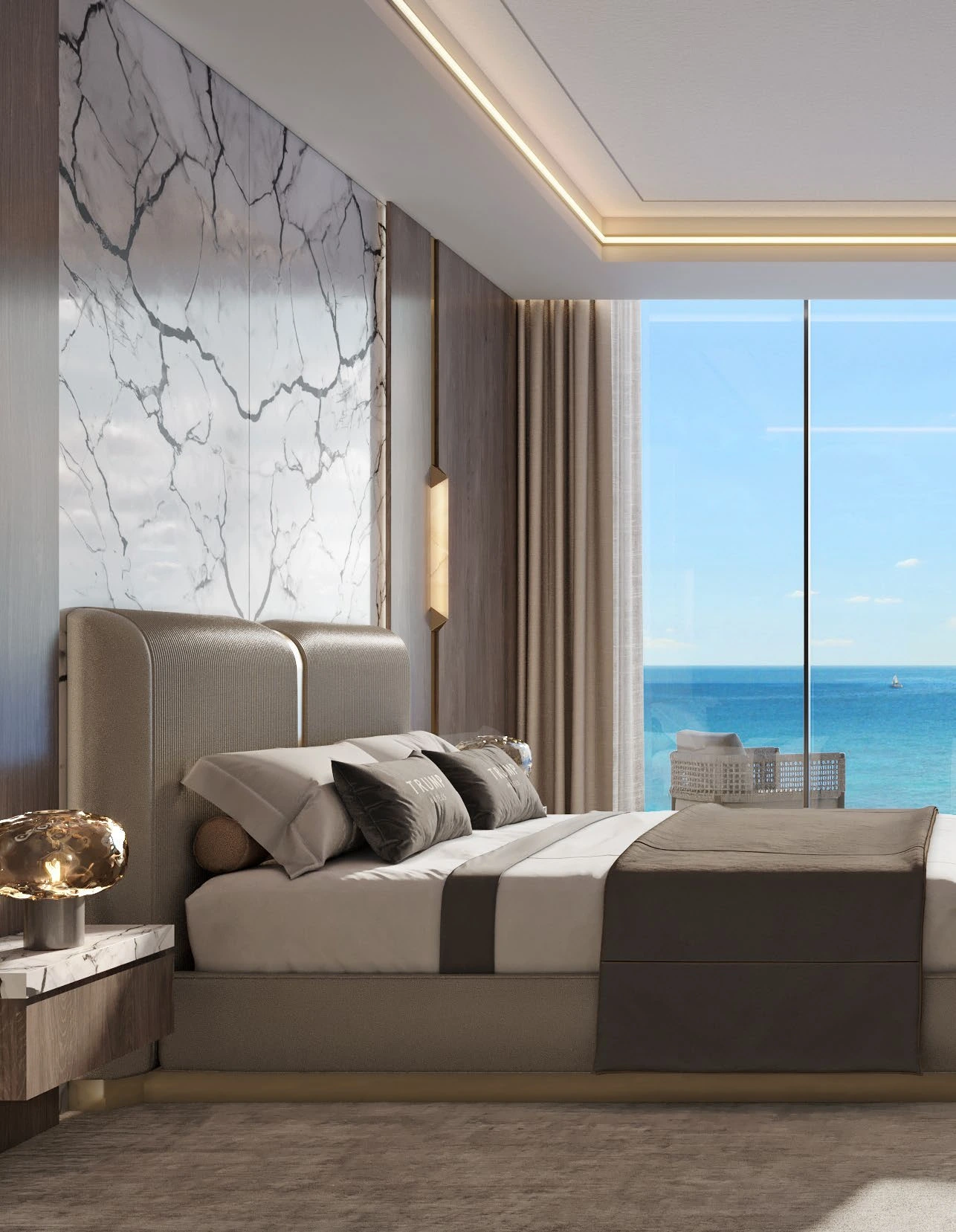 AIDA · Villa bedroom · Project illustration · indicative