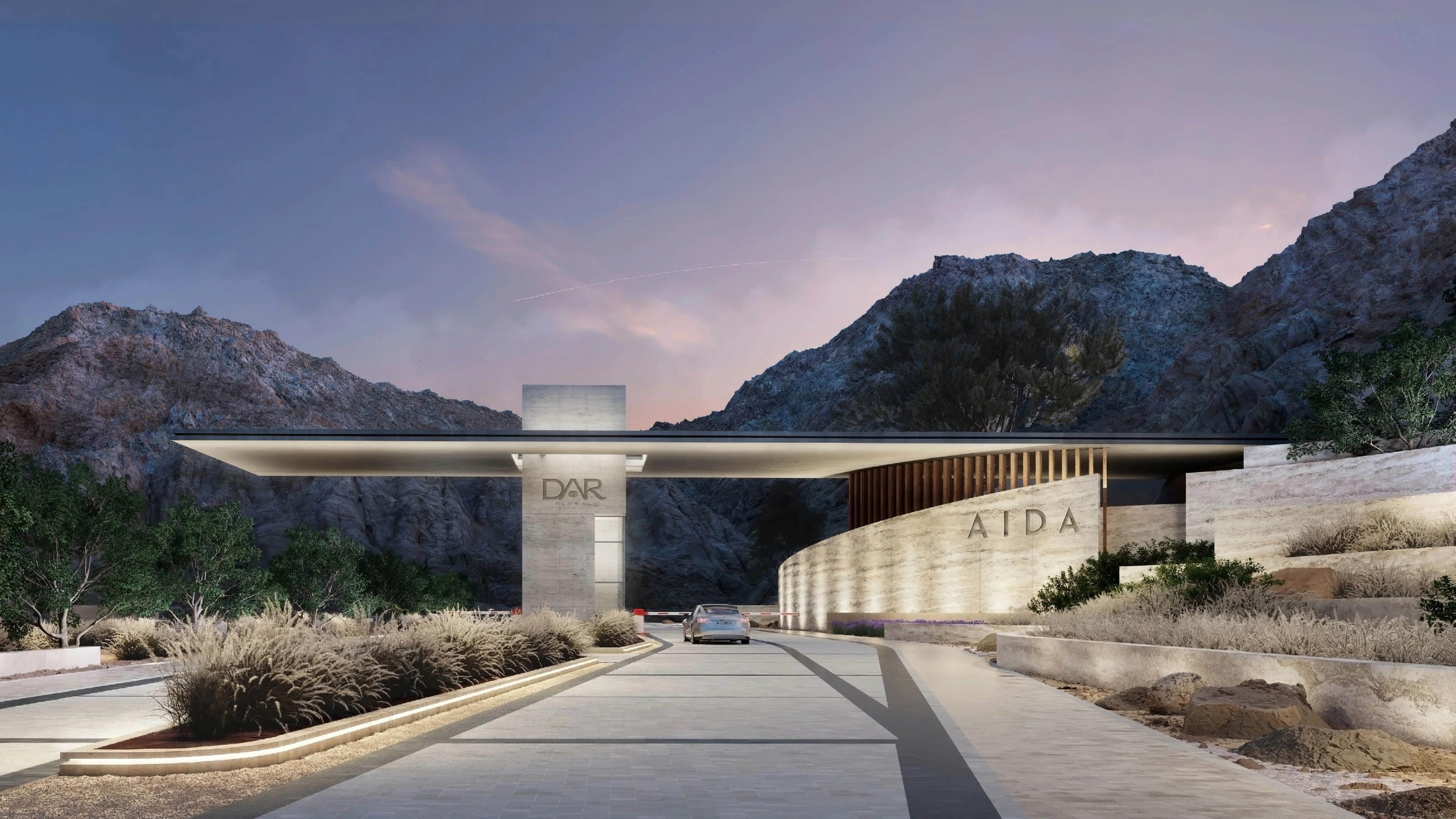 AIDA · Community entrance · Project illustration · indicative