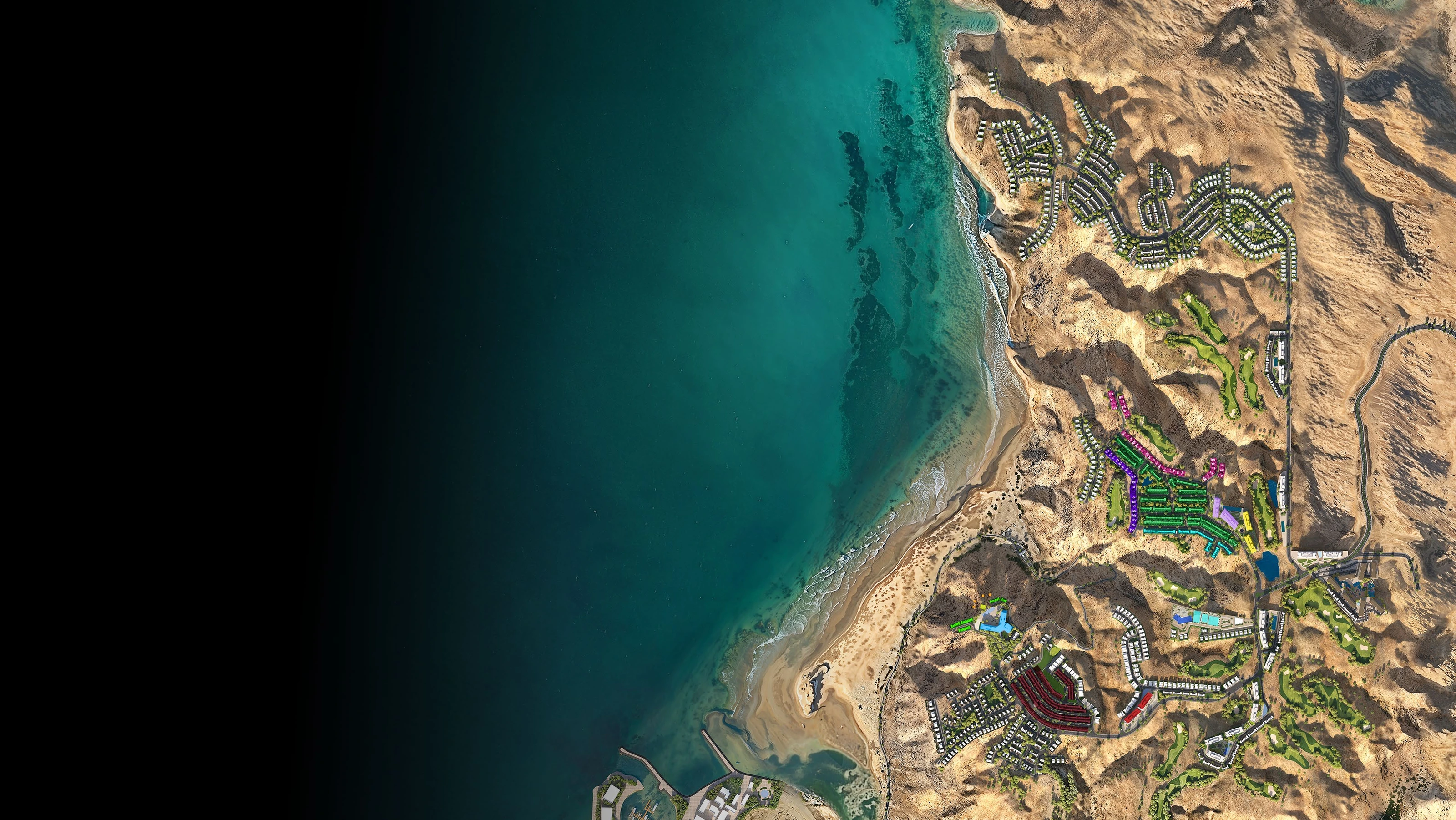 AIDA · Coastal masterplan · Project illustration · indicative