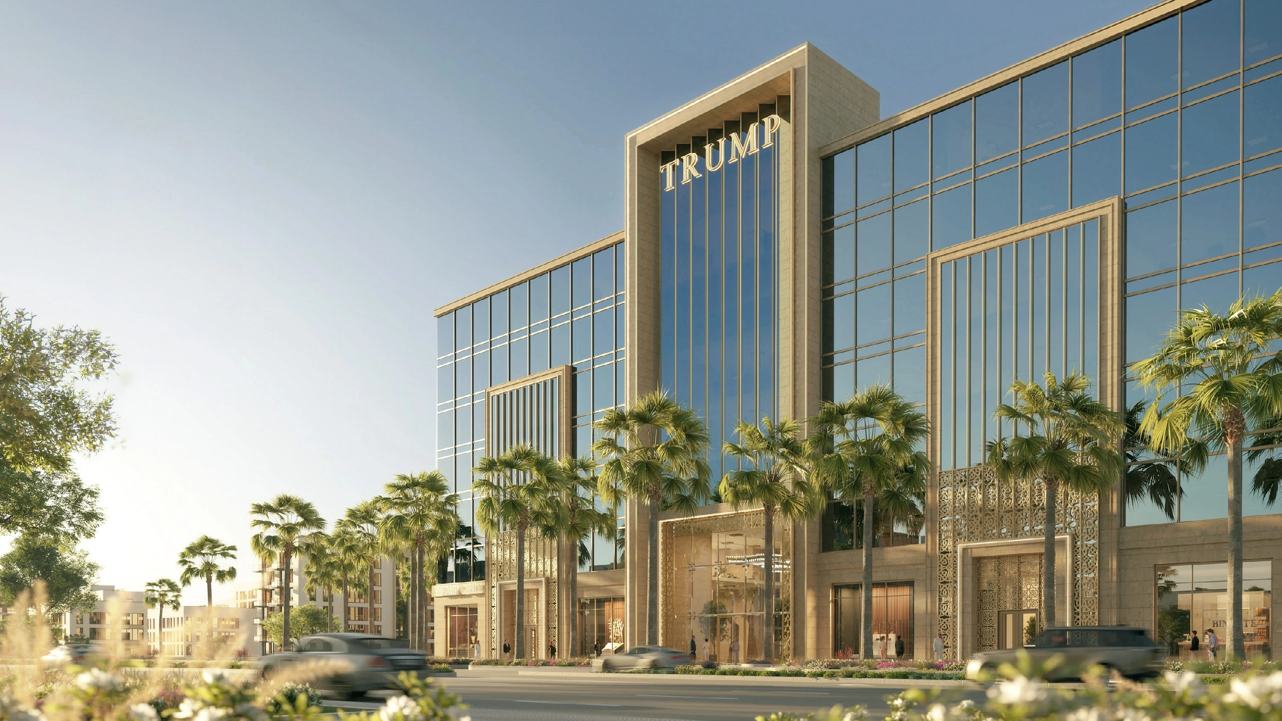 Trump Plaza · Main building exterior · Project illustration · indicative