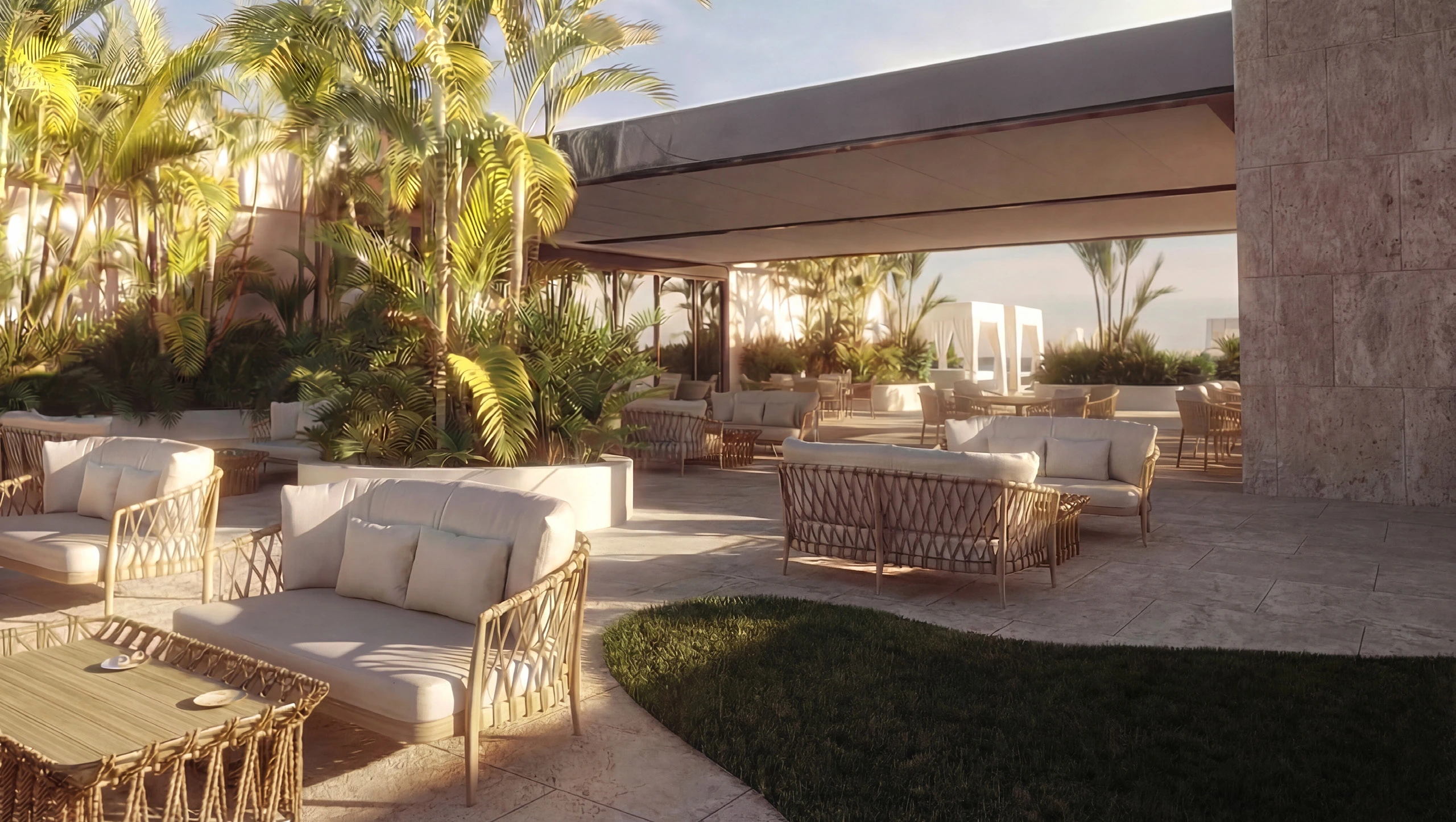 Trump Plaza · Outdoor terrace · Project illustration · indicative