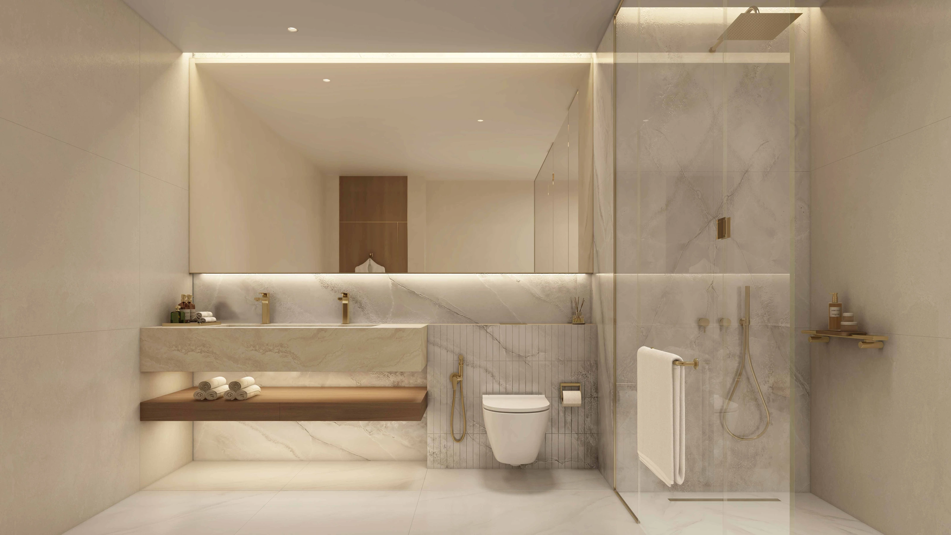 Trump Tower Jeddah · Bathroom concept · Project illustration · indicative