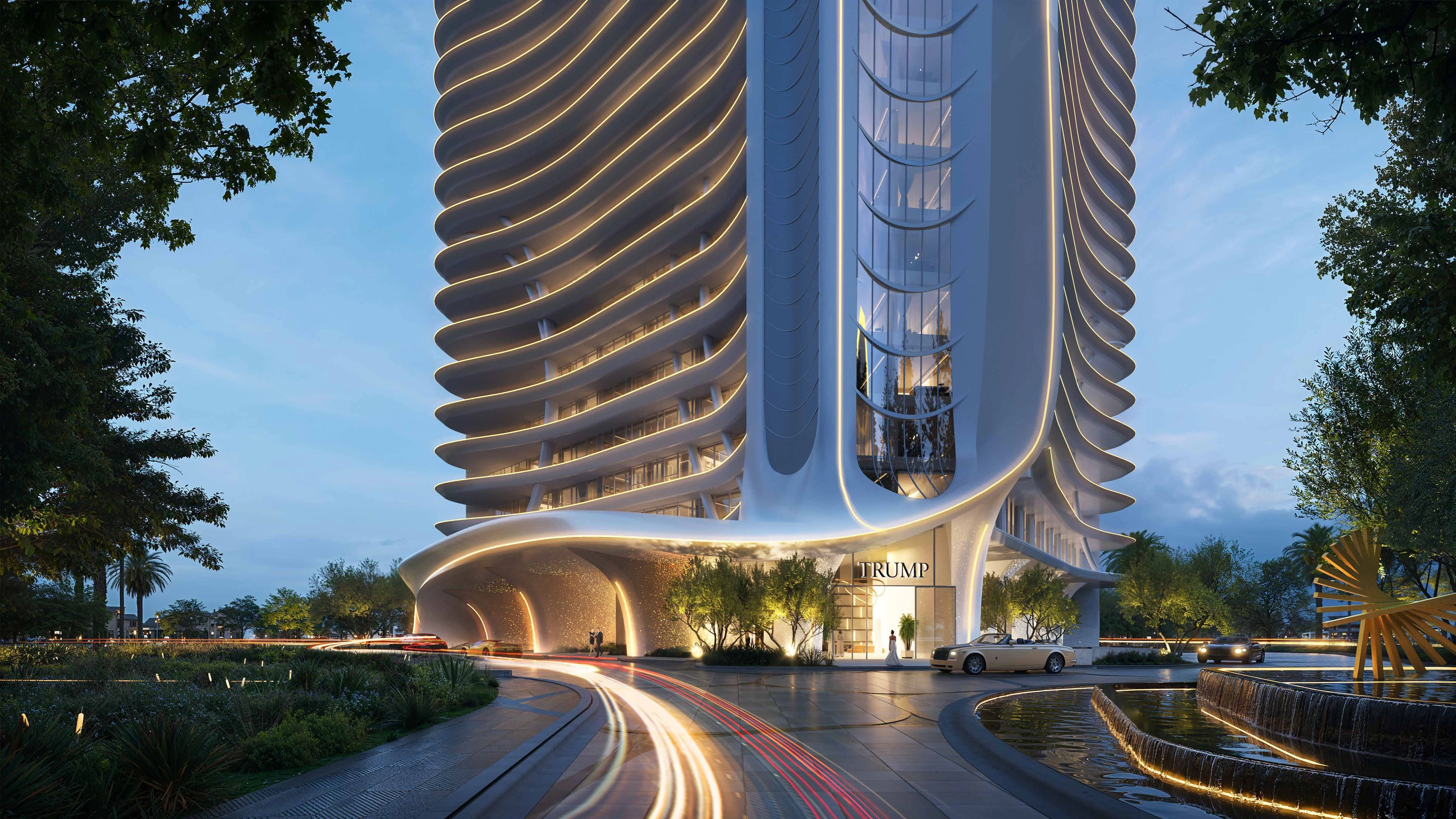 Trump Tower Jeddah · Tower arrival entrance · Project illustration · indicative